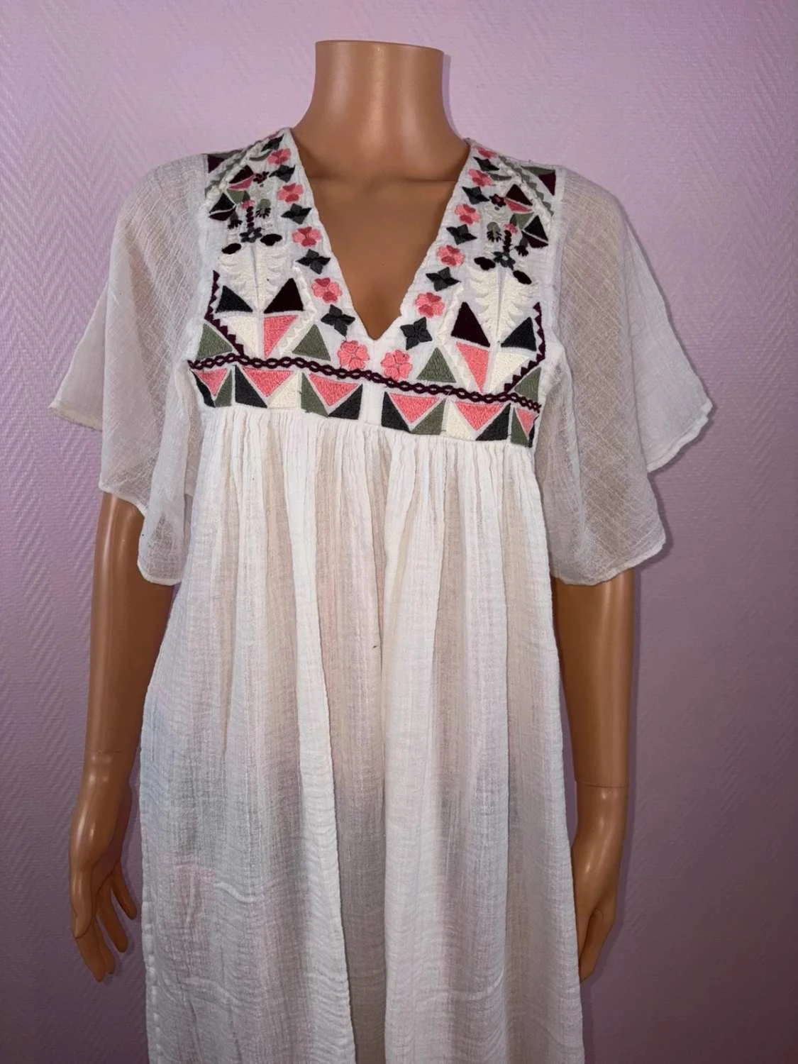 Lange jurk voor dames flower market maat 38 – photo 3
